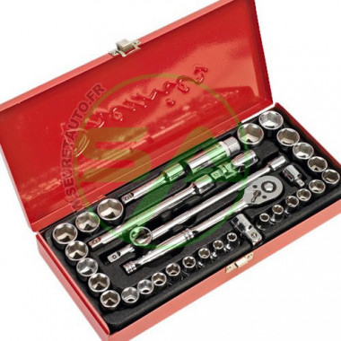 Coffret à cliquets 35 pièces 3/8&quot; professionnel