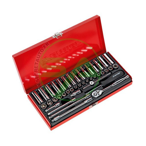 Coffret à cliquets 41 pièces 1/4" professionnel