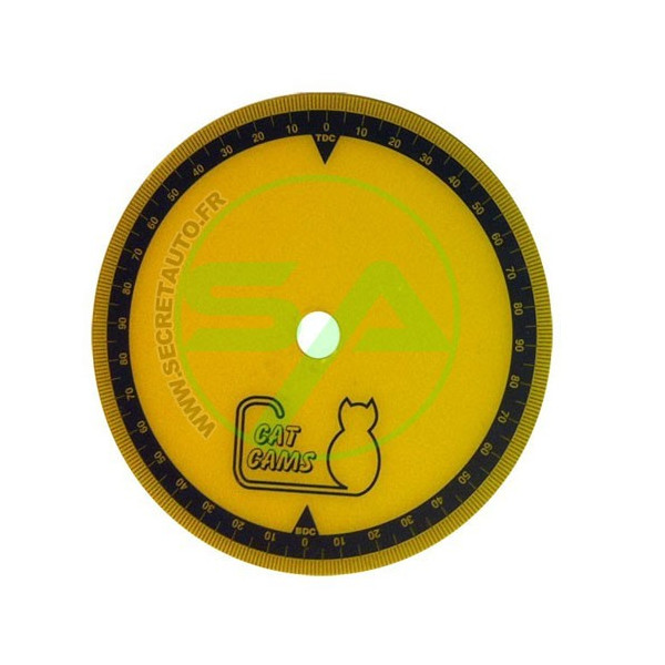 Disque gradué Cat Cams en plastique diamètre 150 mm