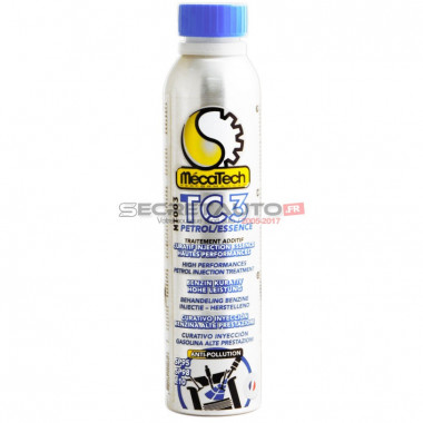 Additif nettoyant circuit d'essence curatif Mécatech TC3 300 ml