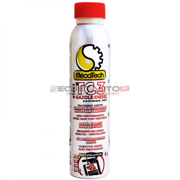 Additif nettoyant circuit diesel curatif Mécatech TC3 300 ml