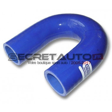 Coude silicone 180° Silicon Hoses, couleur bleu