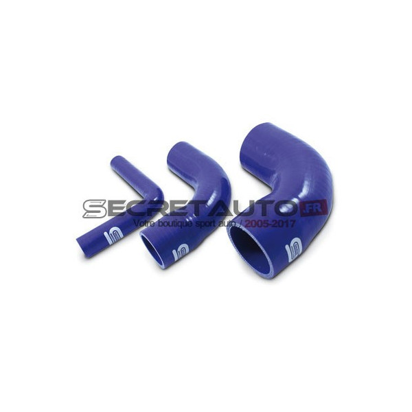 Coude réducteur 90° silicone Silicon Hoses, couleur bleu