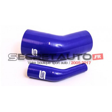 Coude réducteur 45° silicone Silicon Hoses, couleur bleu