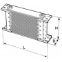 Radiateur d'huile Setrab (Proline STD) dimensions schéma