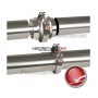 Jonction double T Powersprint comprenant 2 brides inox à souder et colliers v-band