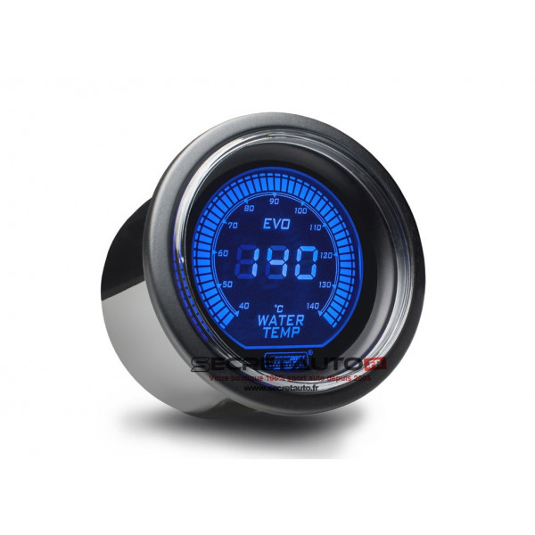 Manomètre digital de température d'eau Prosport EVO couleur bleu