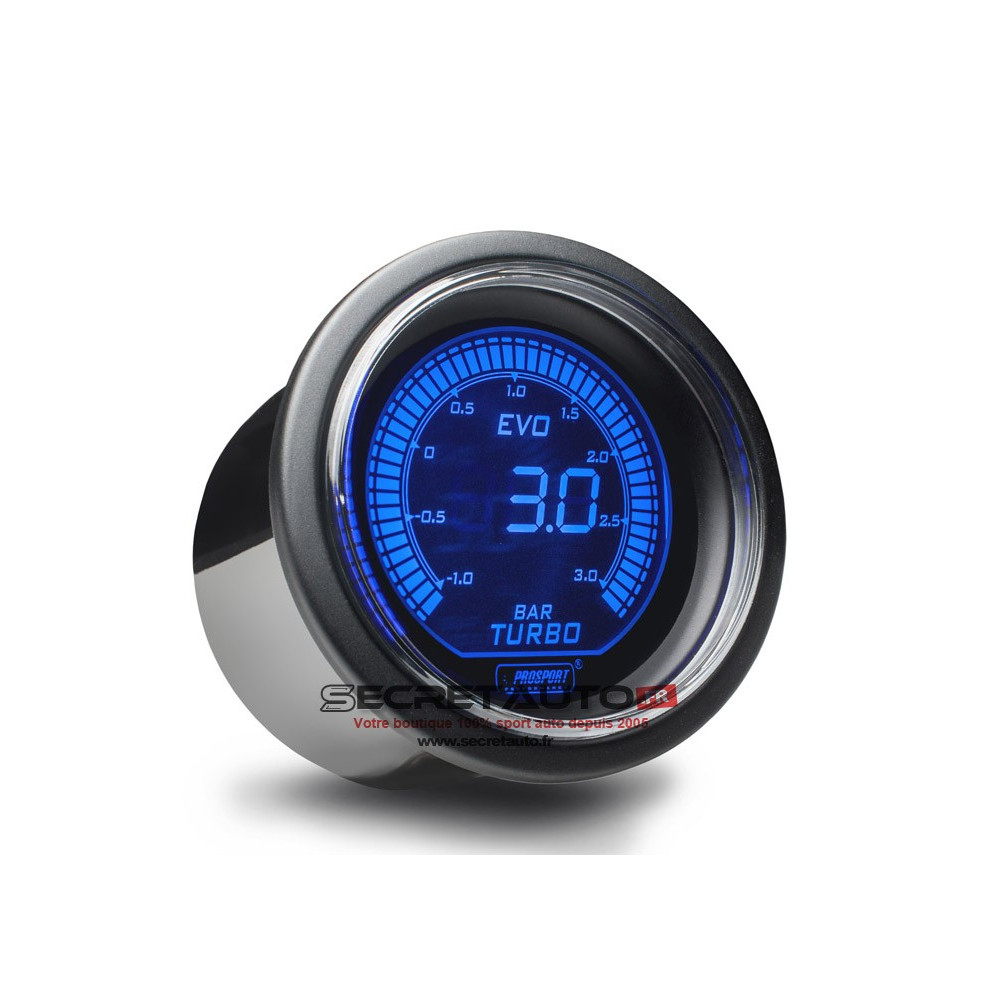 Manomètre digital de pression de turbo Prosport Evo. En stock !