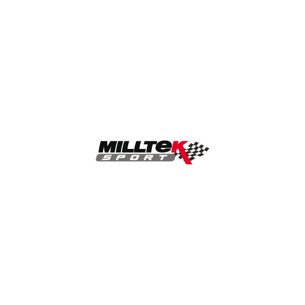 milltek Audi A3 1.9 TDI 90 / 100 / 110 / 130 CV 1996-2004 Ligne après catalyseur origine - Sans silencieux intermédiaire - Sorties Twin Discrete SSXAU080