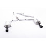 milltek Audi A4 2.0 TDi B8 140CV / 177CV 2WD Saloon et Avant (S-Line uniquement) 2009-2011 Ligne après catalyseur origine - Avec silencieux intermédiaire - Necessite valance A4 3.2 S-Line - Sorties Dual GT100 Black SSXAU437