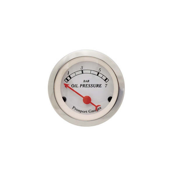 Manomètre de pression d'huile Prosport Classic électrique référence CT-PH-003-BL