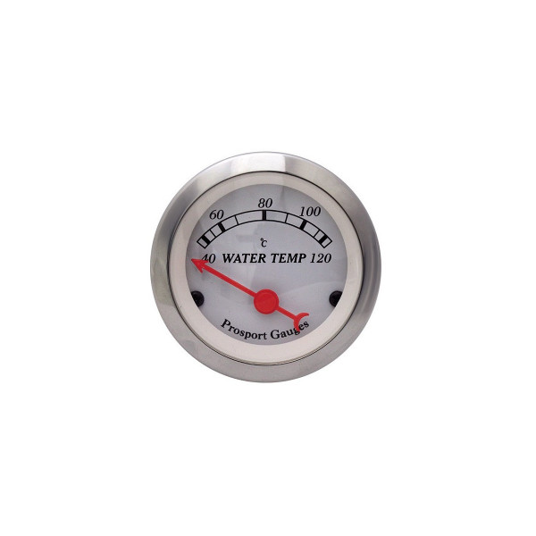Manomètre de température d'eau Prosport Classic électrique référence CT-TE-003-BL