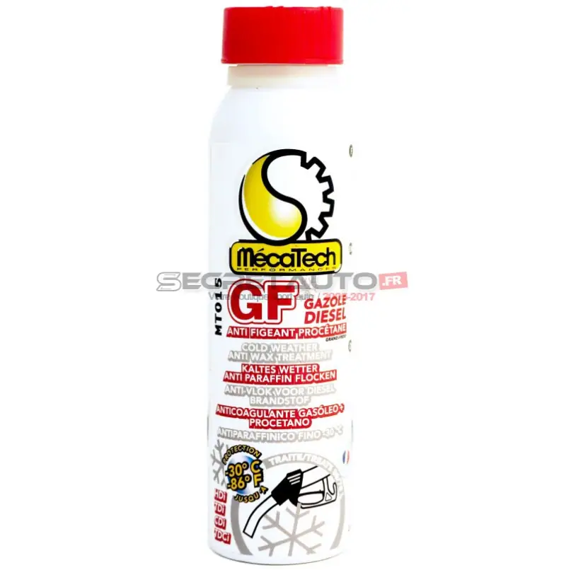 Additif moteur diesel grand froid  Mécatech GF diesel 200 ml