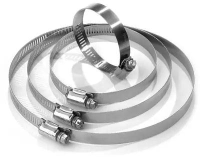 Colliers de serrage inox pour bande thermique. 10 colliers de 36 cm Bratex