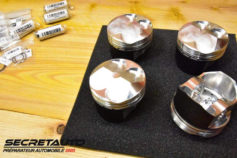 Pistons forgés avec retour racleur d'huile peugeot 106 tu3j4sp