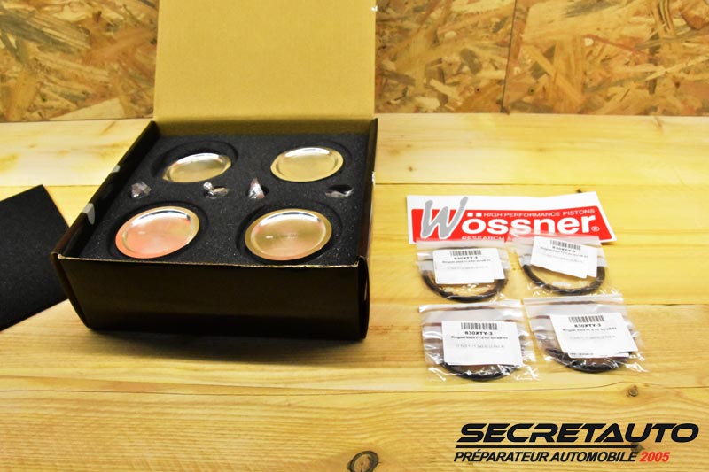 Kit complet pistons forgés Wossner Golf 2 G60 pour préparation moteur