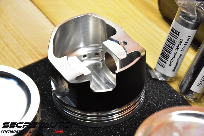 Kit pistons forgés Wossner avec axes, clips et segments Golf 2 G60