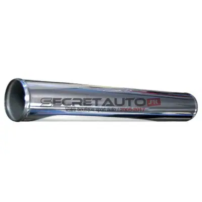Tube de connexion en aluminium pour durite silicone, longueur 500 mm