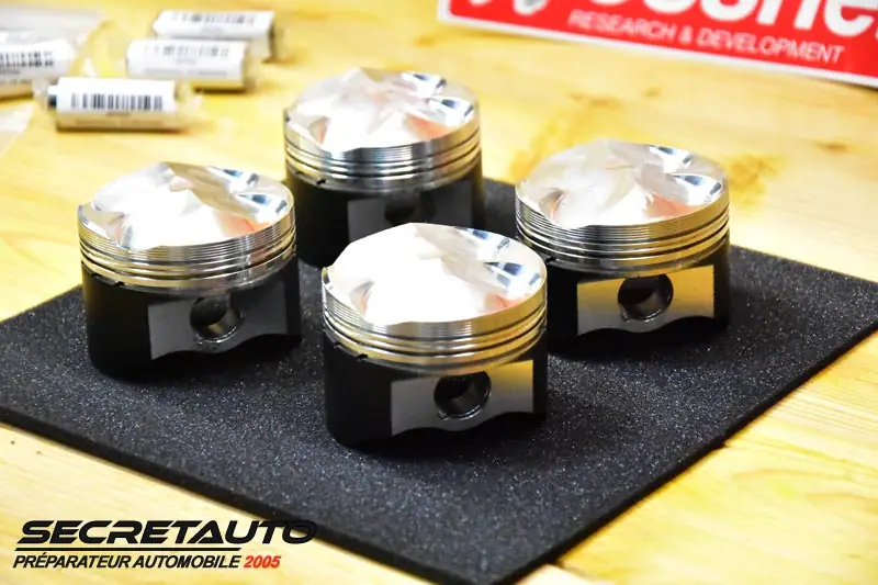 Zoom sur les pistons forgés wossner