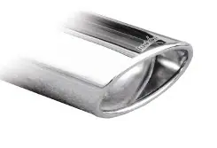 Embout échappement ovale diamètre 120x80 mm oblique - longueur 250 mm - Inoxcar Racing