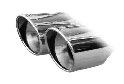 Embout échappement X-Race 2 x diamètre 80 mm - longueur 230 mm - Inoxcar Racing