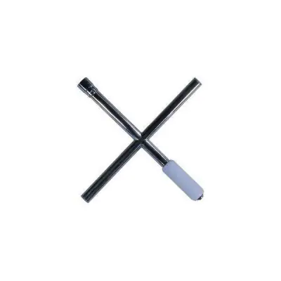 Clé en croix inox avec douille de 19 mm
