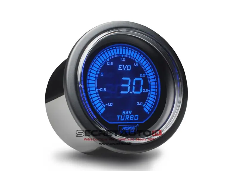 Manomètre digital de pression de turbo Prosport EVO