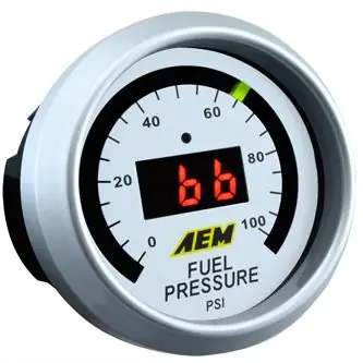 Manomètre AEM digital de pression d'essence de 0 à 100 PSI