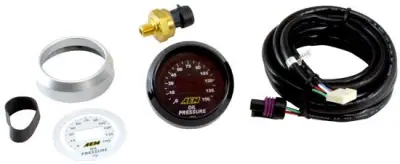 Manomètre AEM digital de pression d'essence de 0 à 100 PSI — photo 2