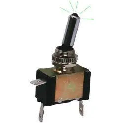 Interrupteur à LED 2 positions - 20A / 12V