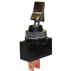 Interrupteur simple chromé 2 positions - 20A