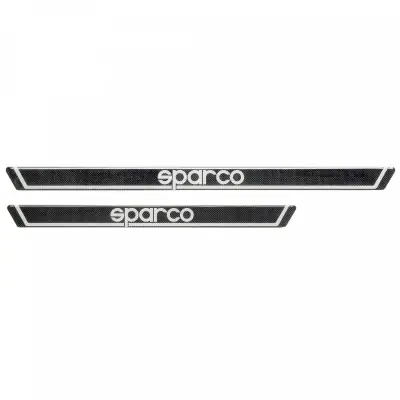 Kit barres de seuils de porte adhésifs Sparco carbone ou résine — photo 1