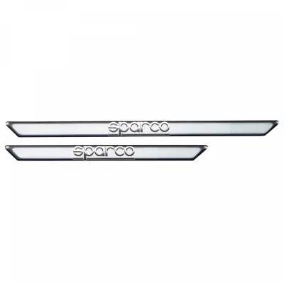 Kit barres de seuils de porte adhésifs Sparco carbone ou résine — photo 2