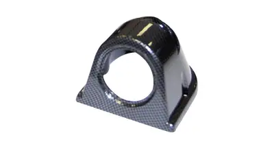 Support tableau de bord manomètre look carbone Ø52mm pour 1/2/3 manomètres — photo 2