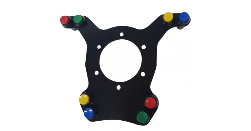 Platine pour volant alu avec 8 boutons